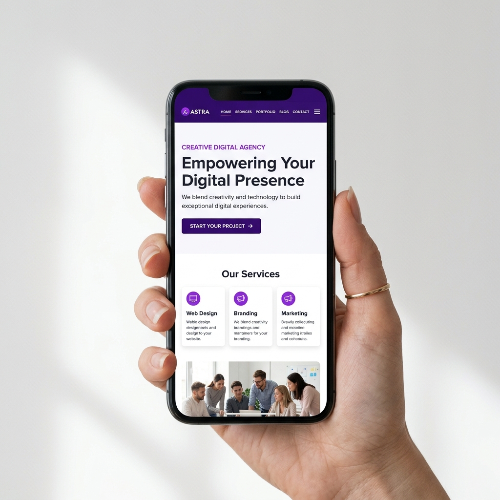Mobile responsive design showcase